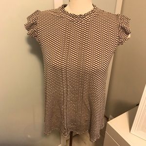 Elle Frilled Short Sleeve Top